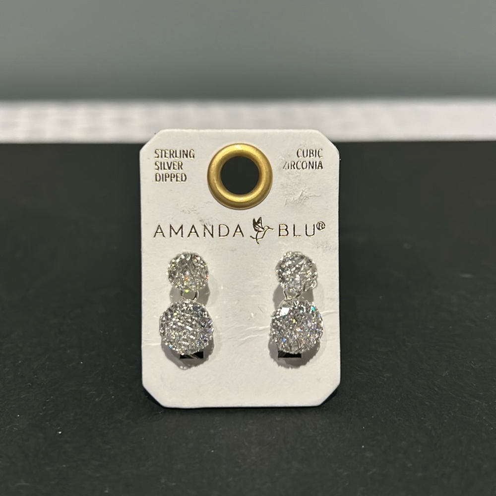 Lady’s cubic zirconia earrings
